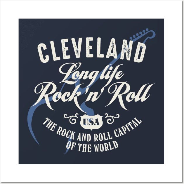 Cleveland Rock And Roll Wall Art by Designkix